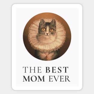 THE BEST KNITTING MOM IN THE WORLD, CAT. THE BEST KNITTING MOM EVER FINE ART VINTAGE STYLE OLD TIMES. Magnet